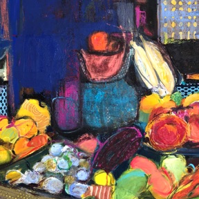 FRUIT STAND
30" x 40"
Mixed Media